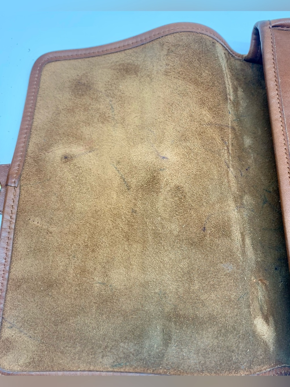 Coach Vintage Station Bag 5130 British Tan USA Leather Crossbody 1995 - Picture 11 of 16